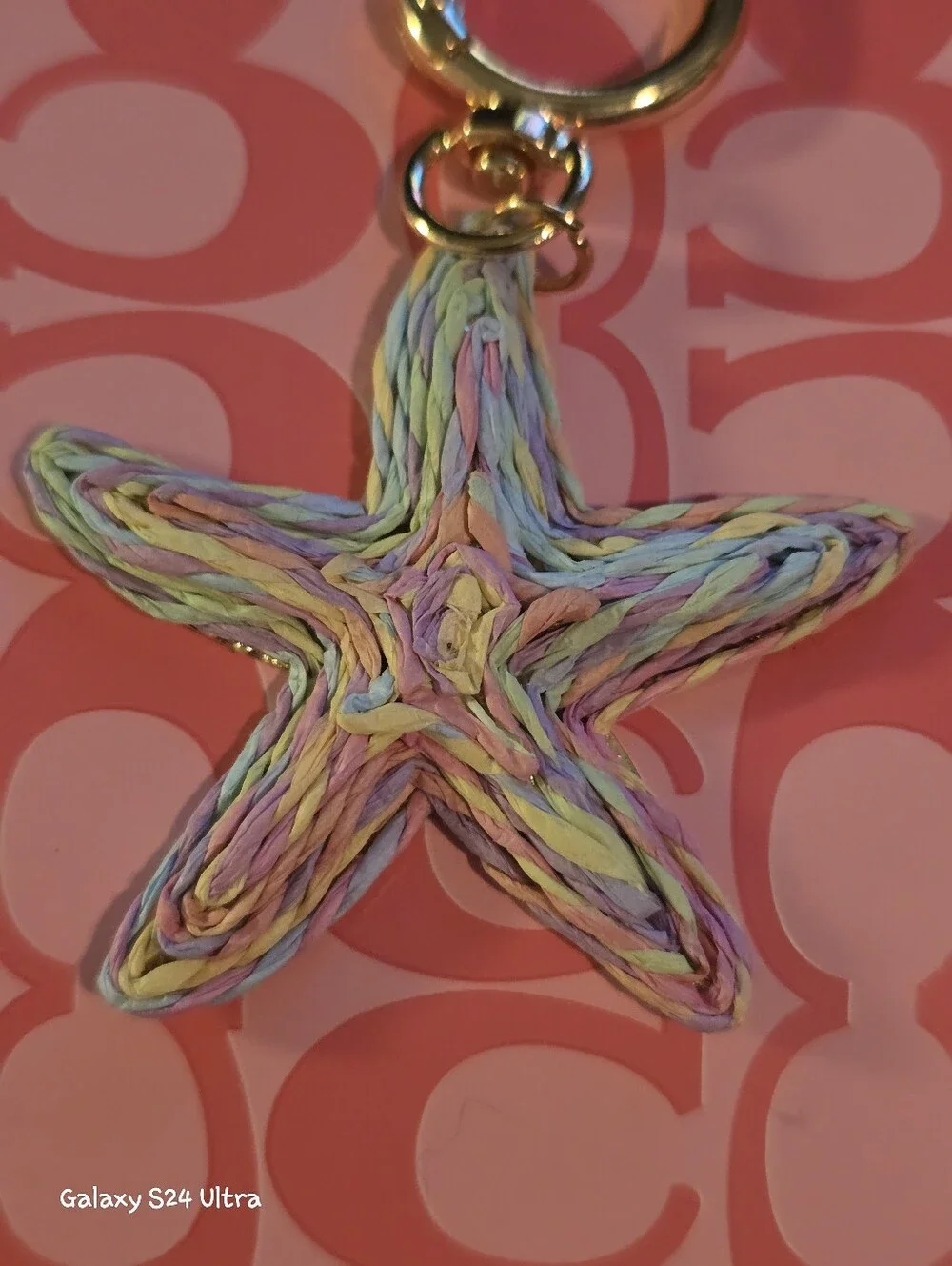 Starfish Bag Charm/ Keychain NEW